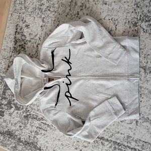 COPY - NWT Victorias Secret Pink, Gray ZipUp M
